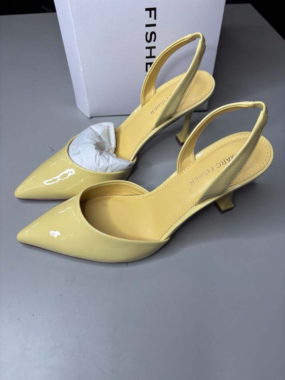 Marc Fisher Women's Iced Slingback Kitten Heel Pumps 7.5